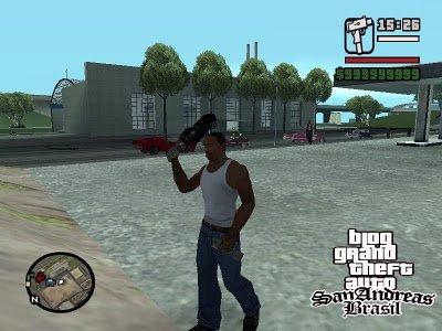 Dá só uma olhada no celular metralhadora do GTA