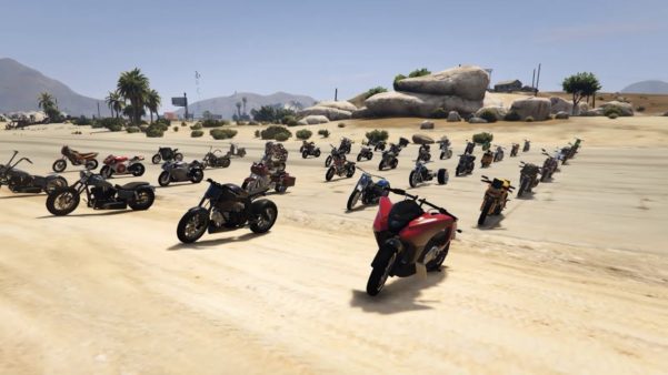 Código para aparecer a moto PCJ 600 no GTA V 